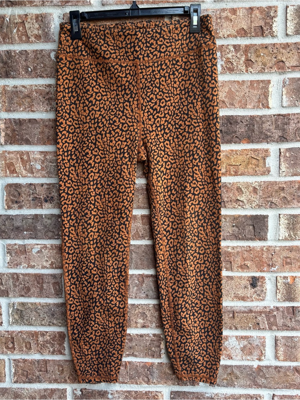 J. Crew rust and Black Leopard print Leggings